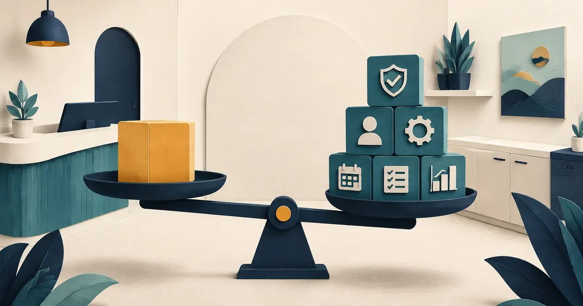 Future practice owner compares answering-service options by monthly cost, coverage fit, request quality, staff review, privacy, failures, and exit flexibility.