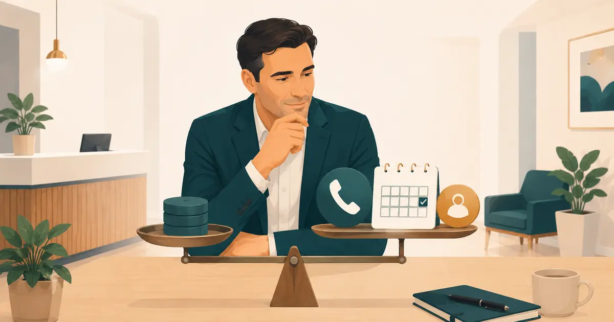 Dental practice owner compares call-coverage costs with verified request, appointment, and staff-time outcomes.