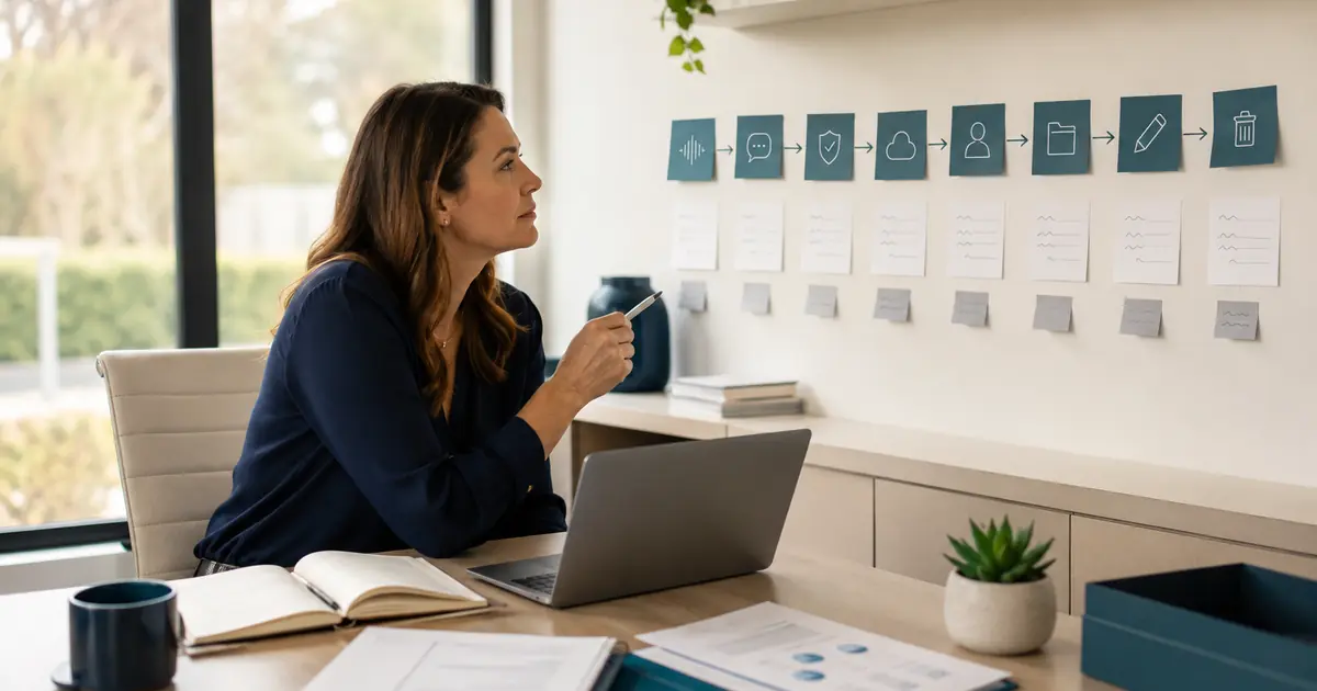 Dental practice owner maps call audio and transcripts through notice, consent, vendor processing, authorized access, retention, correction, and deletion.