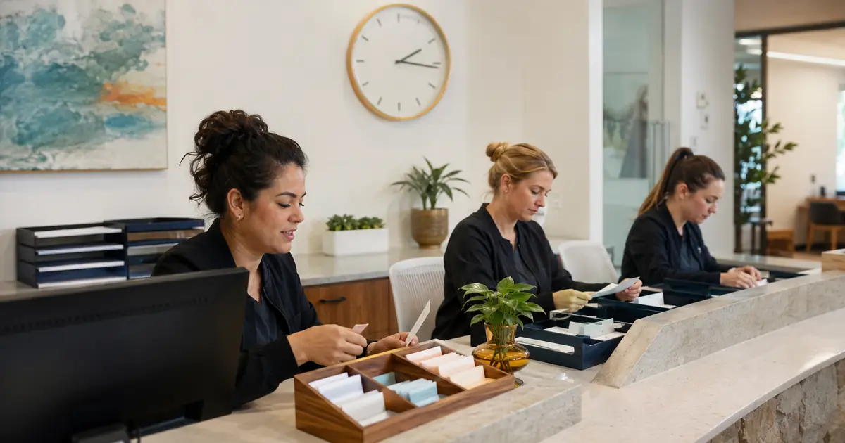 Front desk team sorts callback requests by administrative class, assigns owners and due windows, updates callers honestly, and escalates overdue work.