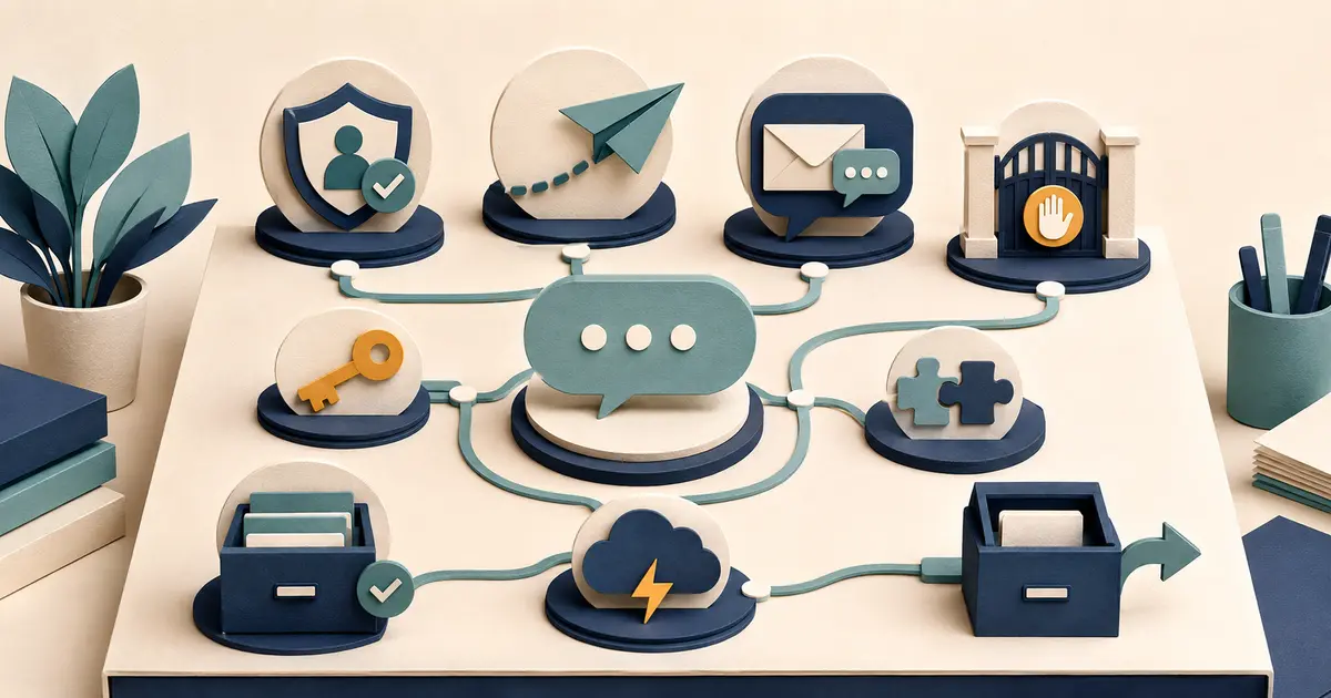 Dental office manager reviews SMS purpose, consent, templates, delivery states, replies, opt-outs, permissions, audit logs, integrations, and vendor exit.