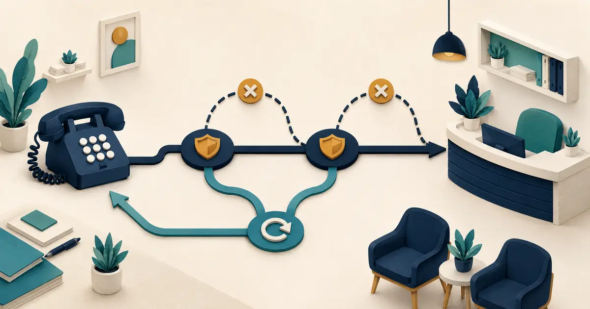 Future owner tests unanswered-call forwarding through ring timing, caller ID, voicemail order, backup answer, staff handoff, restoration, monitoring, and rollback checkpoints.
